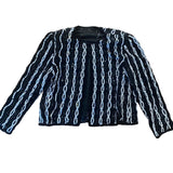 Black and white sequins blazer S/M