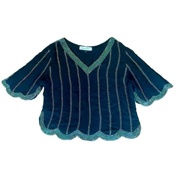 judith ann creations beaded top m