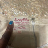 Sammy Wong vintage sequins beaded sweater L