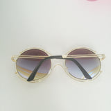 Floaters metal frame circle sunglasses