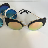 half rimless sunglasses