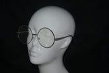 big round metal clear cleans glasses