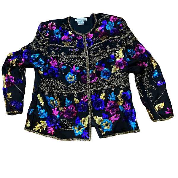 Draper's & Damon's sequins and beaded blazer