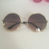 Floaters metal frame circle sunglasses