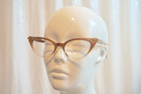 50's style cat eye glasses