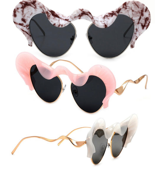 Ribbon fashion suglasses