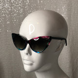 Floral cat eye sunglasses