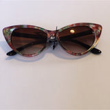 Floral cat eye sunglasses