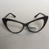 Slim cat framed glasses