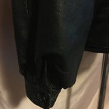 vintage leather button coat