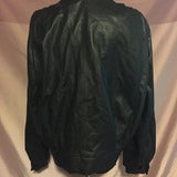 vintage leather button coat