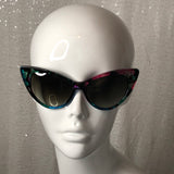 Floral cat eye sunglasses