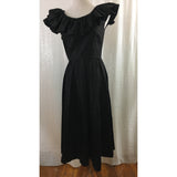 Vintage ruffle maxi dress