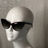 Floral cat eye sunglasses