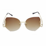 granny rimless sunglasses