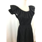 Vintage ruffle maxi dress