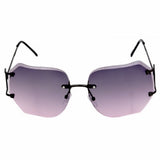Rimless granny sunglasses