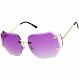 Rimless granny sunglasses