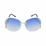 rimless granny sunglasses