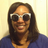 rimless cat eye sunglasses