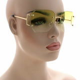 Rimless granny sunglasses