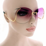 rimless granny sunglasses